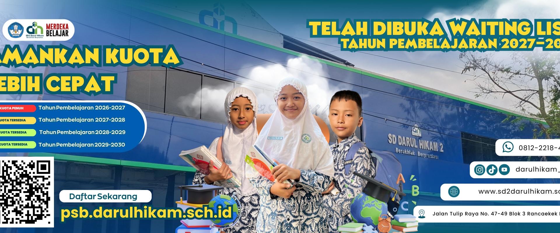 kuota Waiting List 2027-2028 di BUKA